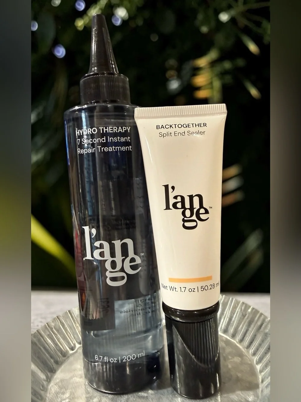 LANGE LOT (2) HYDRO THERAPY 6.7oz + BACKTOGETHER SPLIT END SEALER 1.7oz DEAL!!